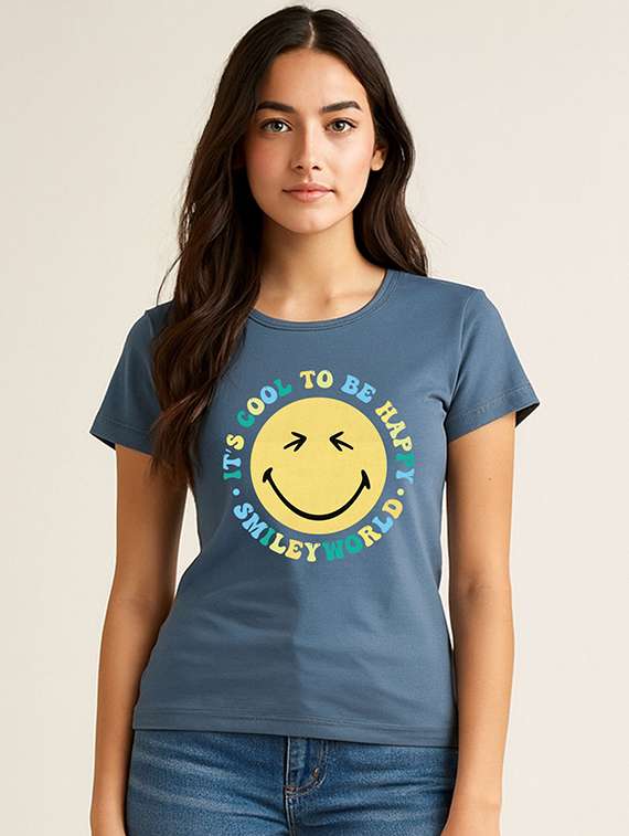 women printed short sleeve t-shirt