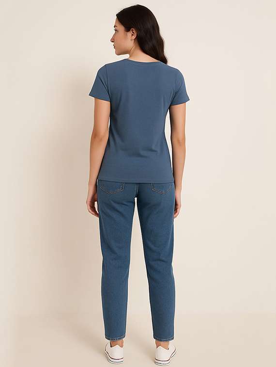 Women Printed Short Sleeve T-shirt - 22408996 -  Standard Image - 3