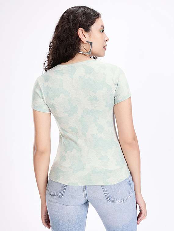 women printed short sleeve t-shirt - 22409052 -  Standard Image - 3