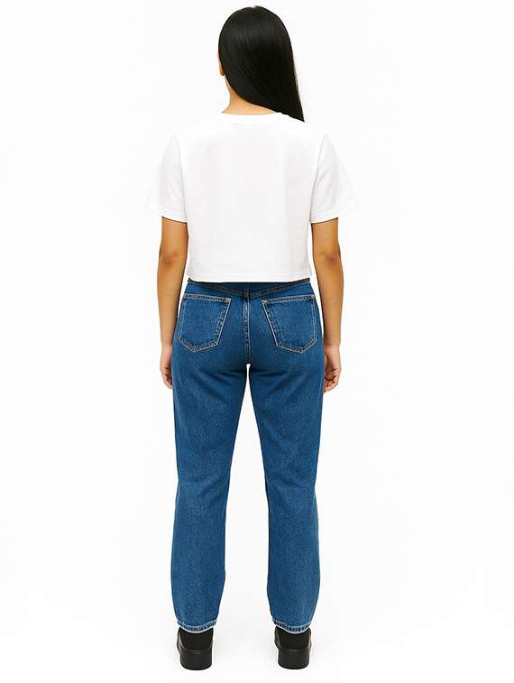 Women Printed Short Sleeve Crop T-shirt - 22409107 -  Standard Image - 3