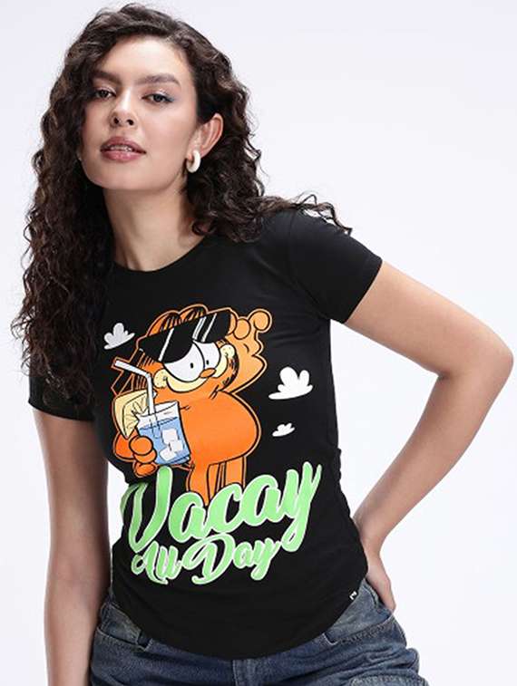 women printed short sleeve t-shirt