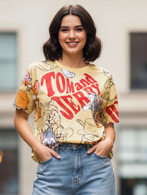 women printed short sleeve t-shirt