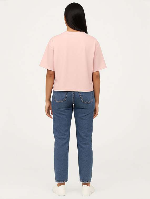 women printed short sleeve crop t-shirt - 22409185 -  Standard Image - 3