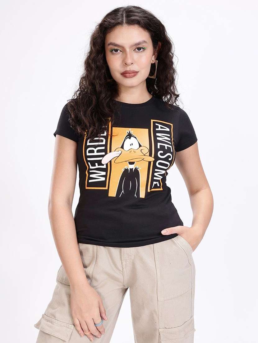 women printed short sleeve t-shirt