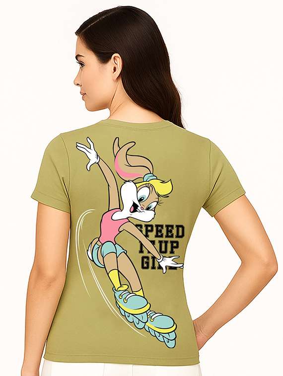 women printed short sleeve t-shirt