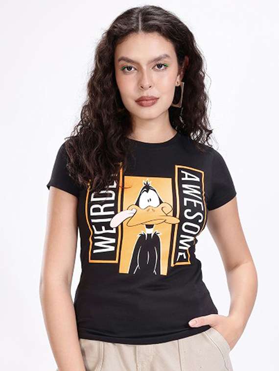 women printed short sleeve t-shirt