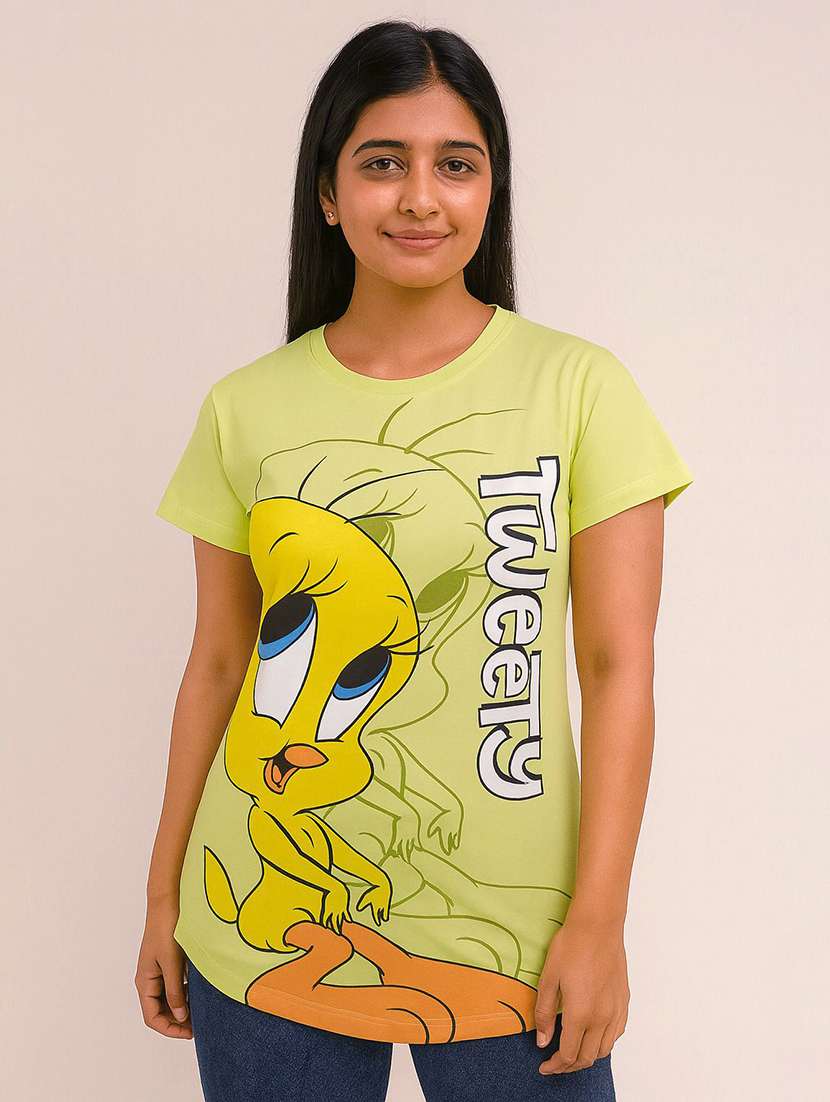 women printed short sleeve t-shirt