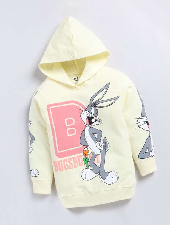 girls printed long sleeve sweatshirt