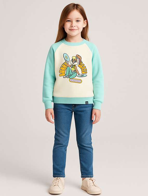 girls printed long sleeve sweatshirt - 22409283 -  Standard Image - 3