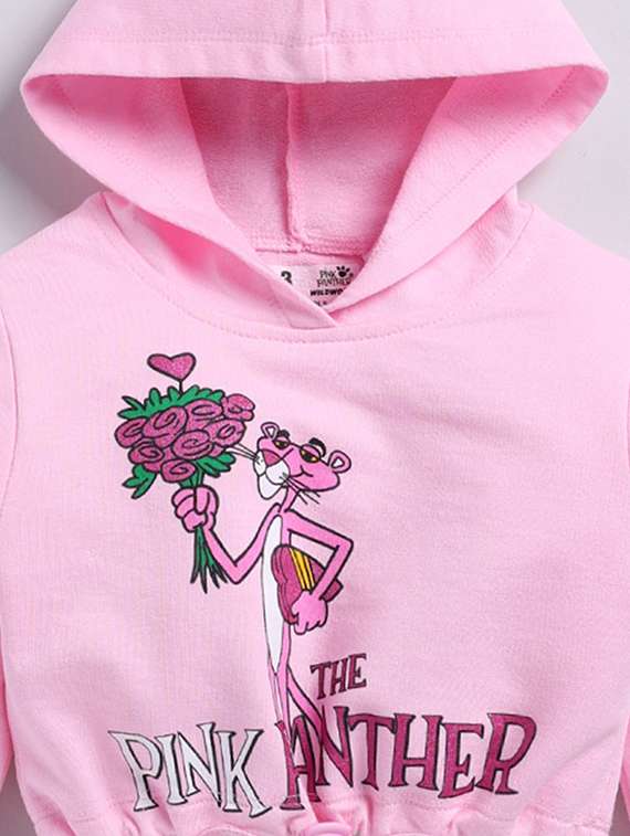 girls printed long sleeve hooded sweatshirt - 22409321 -  Standard Image - 3