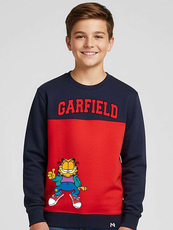 boys printed long sleeve sweatshirt