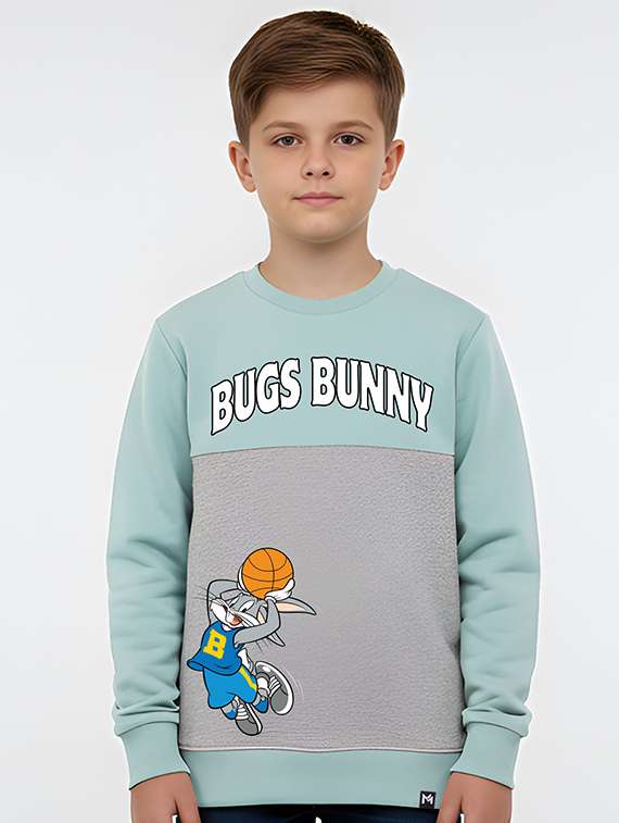boys printed long sleeve sweatshirt
