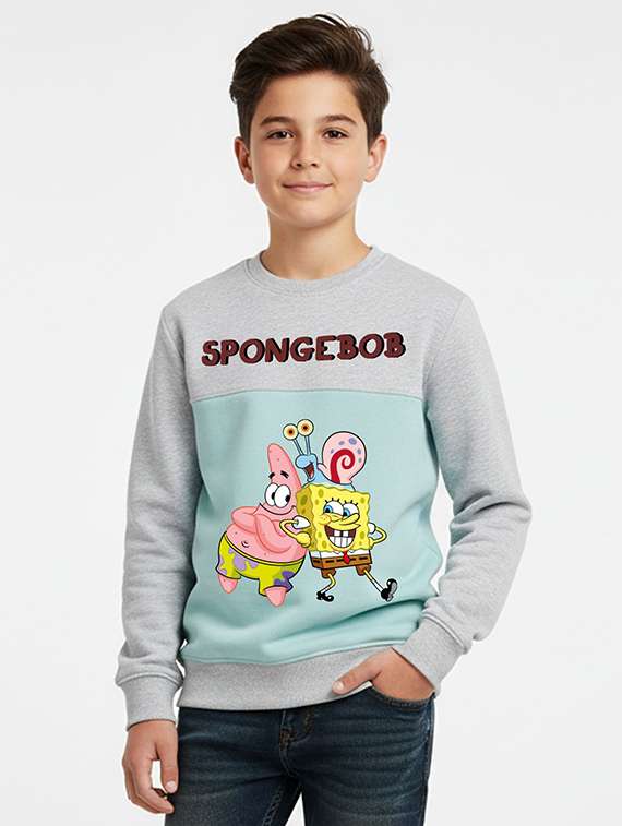 boys printed long sleeve sweatshirt