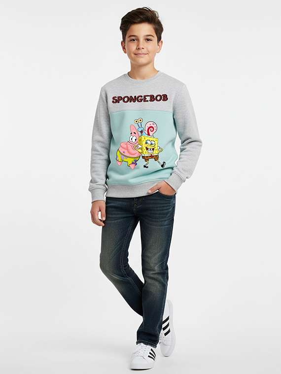boys printed long sleeve sweatshirt - 22409331 -  Standard Image - 3