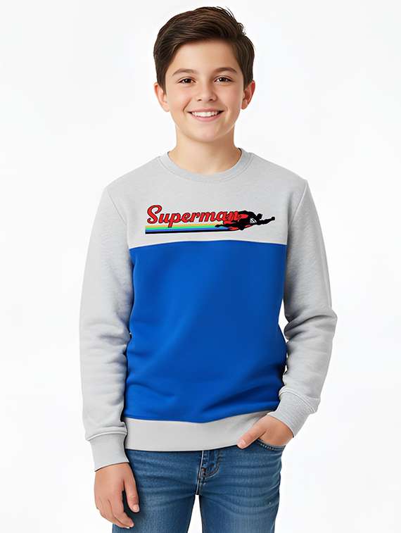 boys printed long sleeve sweatshirt