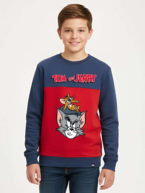 boys printed long sleeve sweatshirt
