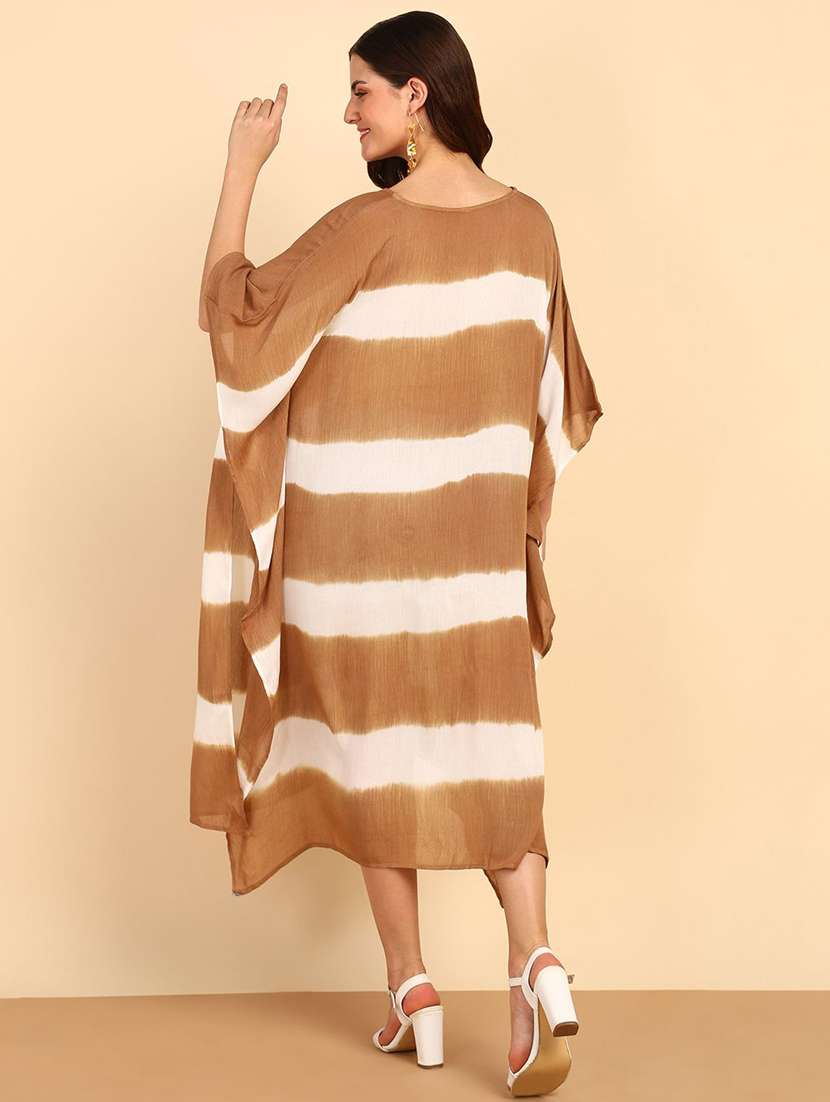 striped kaftan dress with relaxed fit - 22409354 -  Standard Image - 3