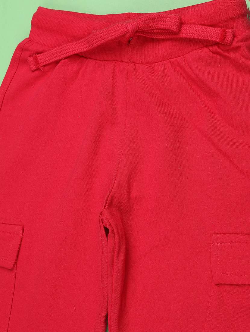 girls plain mid rise regular fit jogger - 22410616 -  Standard Image - 3