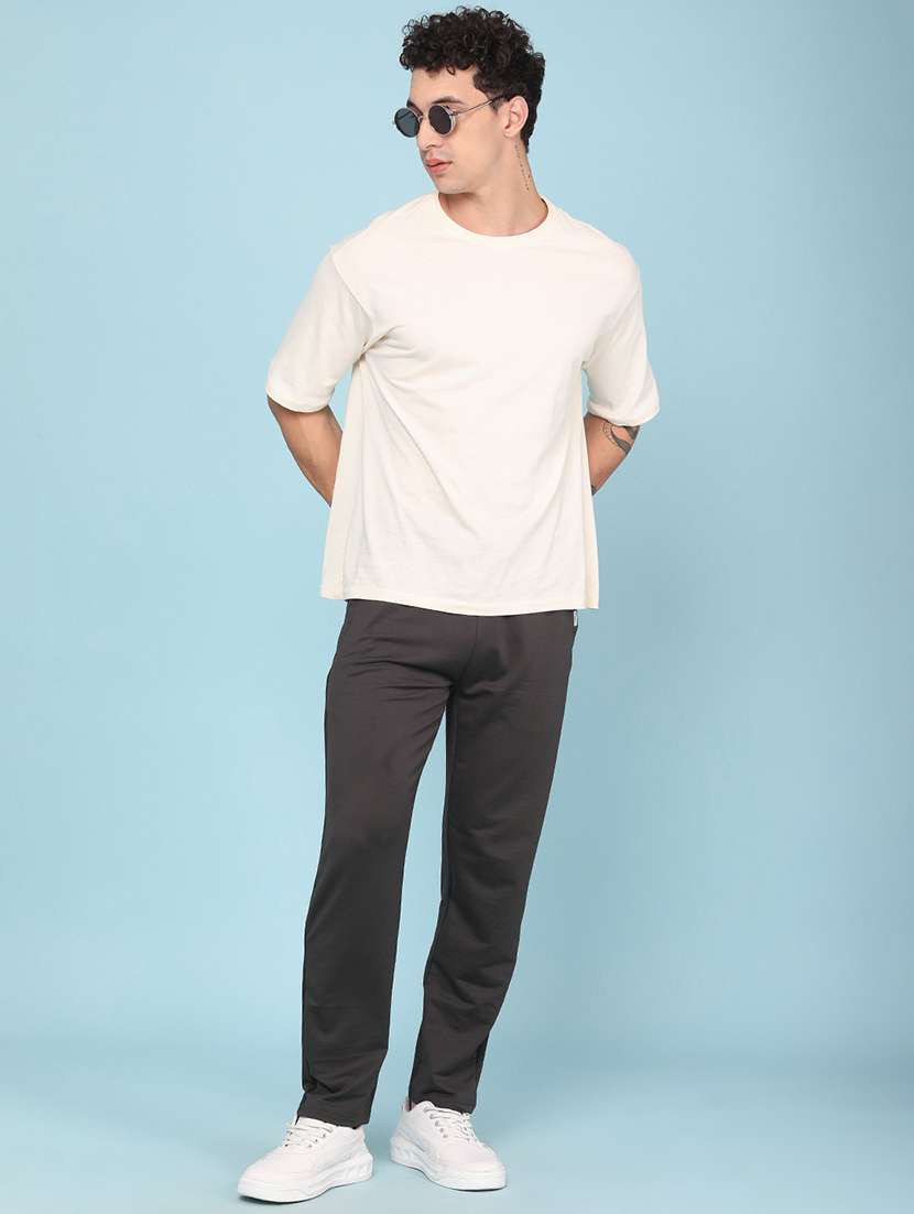 men solid mid rise full length track pant - 22410742 -  Standard Image - 5