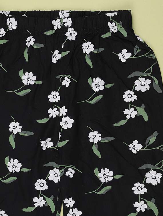 girls printed mid rise casual trouser - 22410770 -  Standard Image - 3