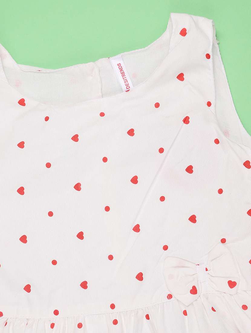 girls printed sleeveless fit & flare dress - 22410776 -  Standard Image - 3