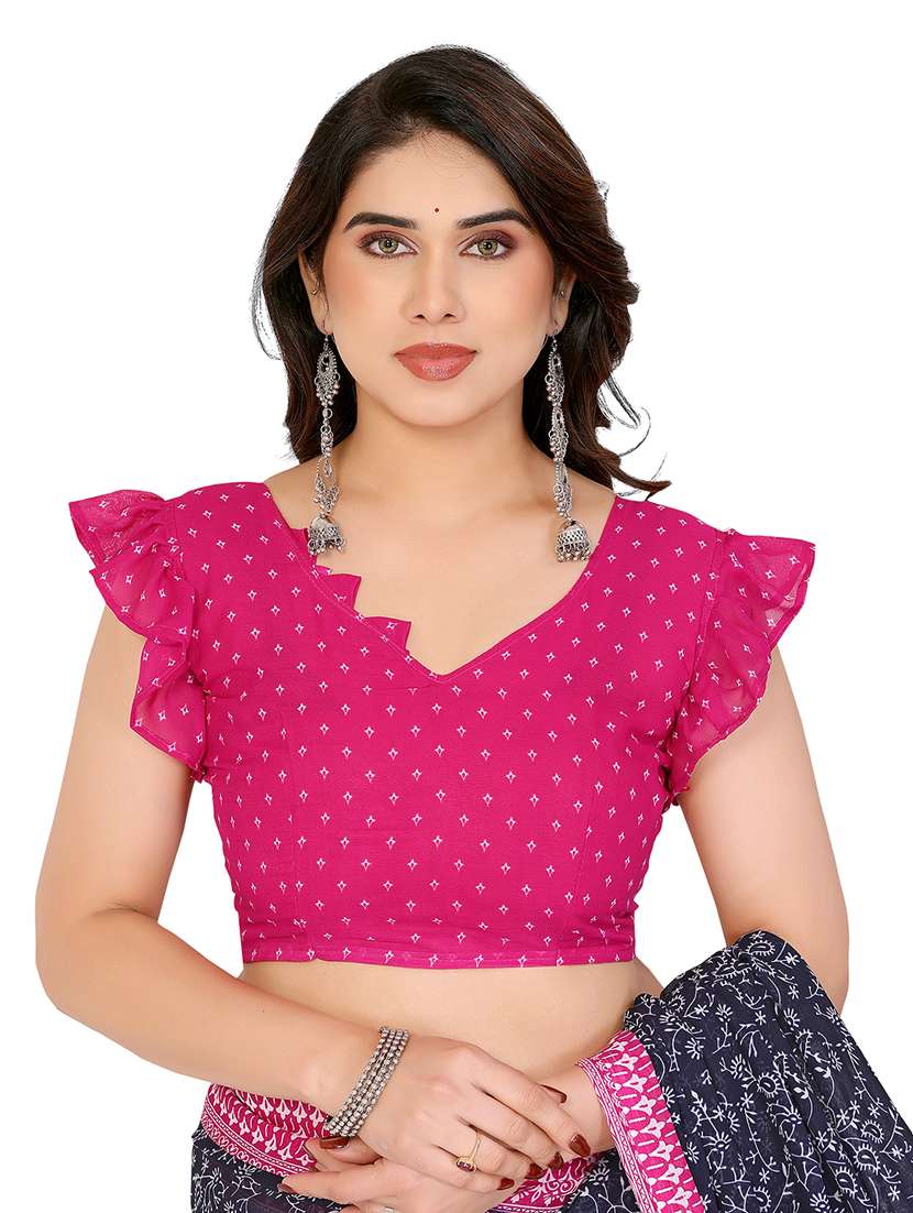 women pack of 2 printed combo saree with blouse - 22411400 -  Standard Image - 3