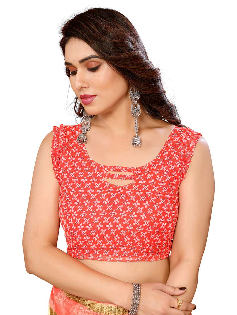 women pack of 2 printed combo saree with blouse - 22411777 -  Standard Image - 3