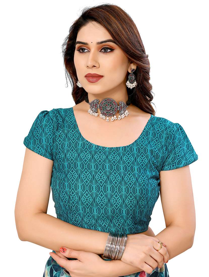 women pack of 2 printed combo saree with blouse - 22411834 -  Standard Image - 3