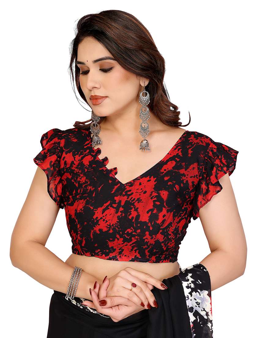 women pack of 2 printed combo saree with blouse - 22411869 -  Standard Image - 3