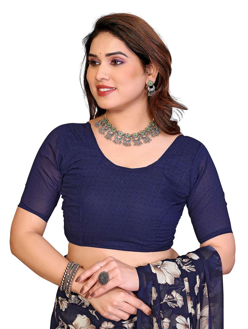women pack of 2 printed combo saree with blouse - 22411921 -  Standard Image - 3