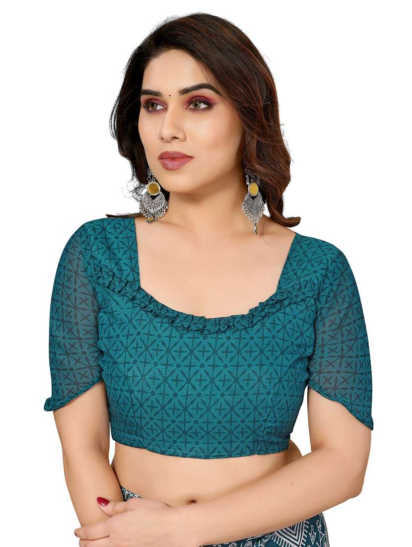 Women Pack Of 2 Printed Combo Saree With Blouse - 22412061 -  Standard Image - 3