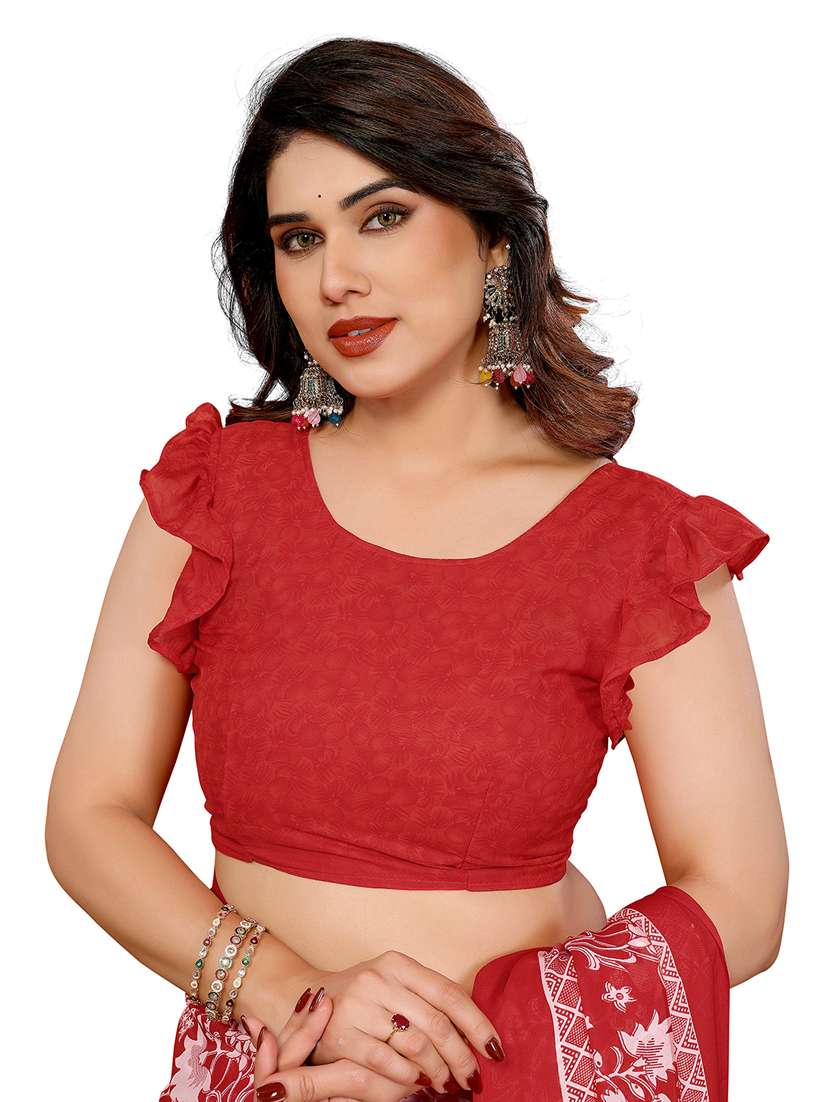 women pack of 2 printed combo saree with blouse - 22412098 -  Standard Image - 3