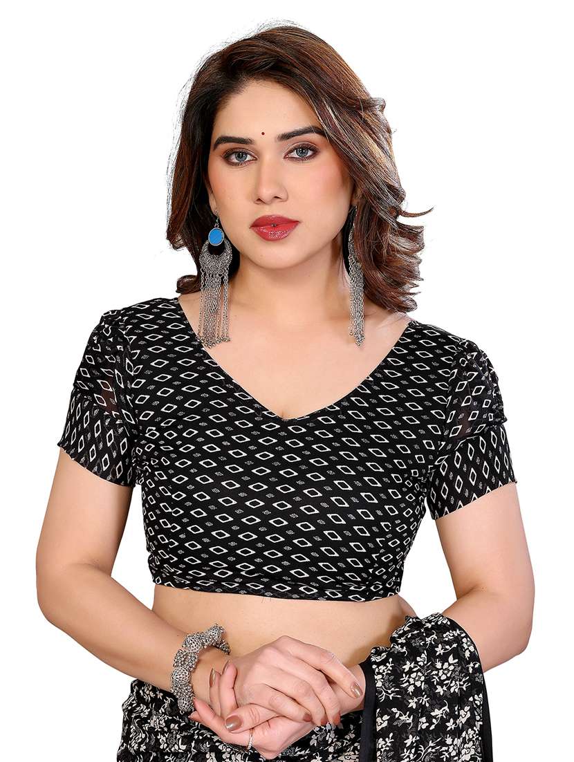 women pack of 2 printed combo saree with blouse - 22412124 -  Standard Image - 3
