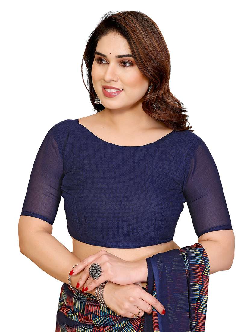 women pack of 2 printed combo saree with blouse - 22412211 -  Standard Image - 3