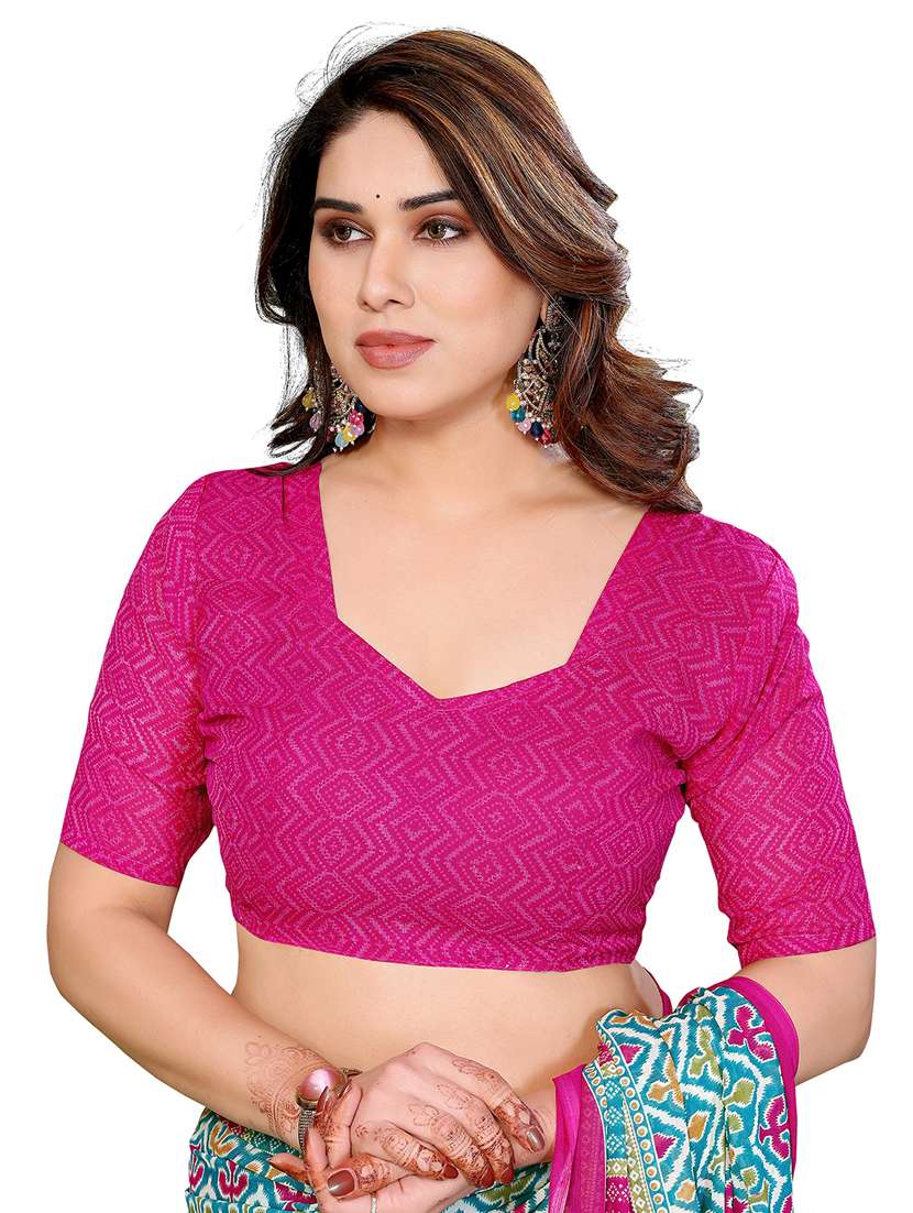 Women Pack Of 2 Printed Combo Saree With Blouse - 22412296 -  Standard Image - 3