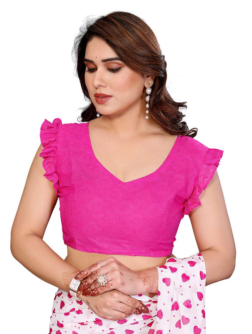 women pack of 2 printed combo saree with blouse - 22412319 -  Standard Image - 3