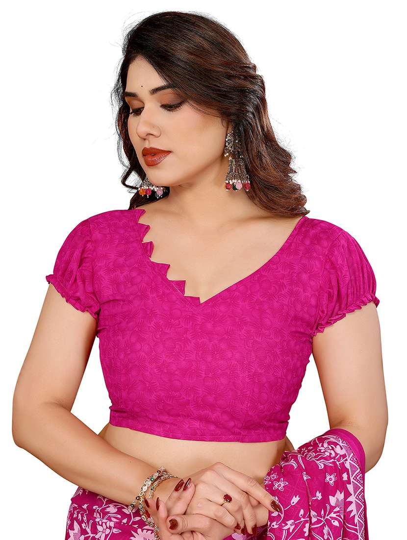 women pack of 2 printed combo saree with blouse - 22412474 -  Standard Image - 3