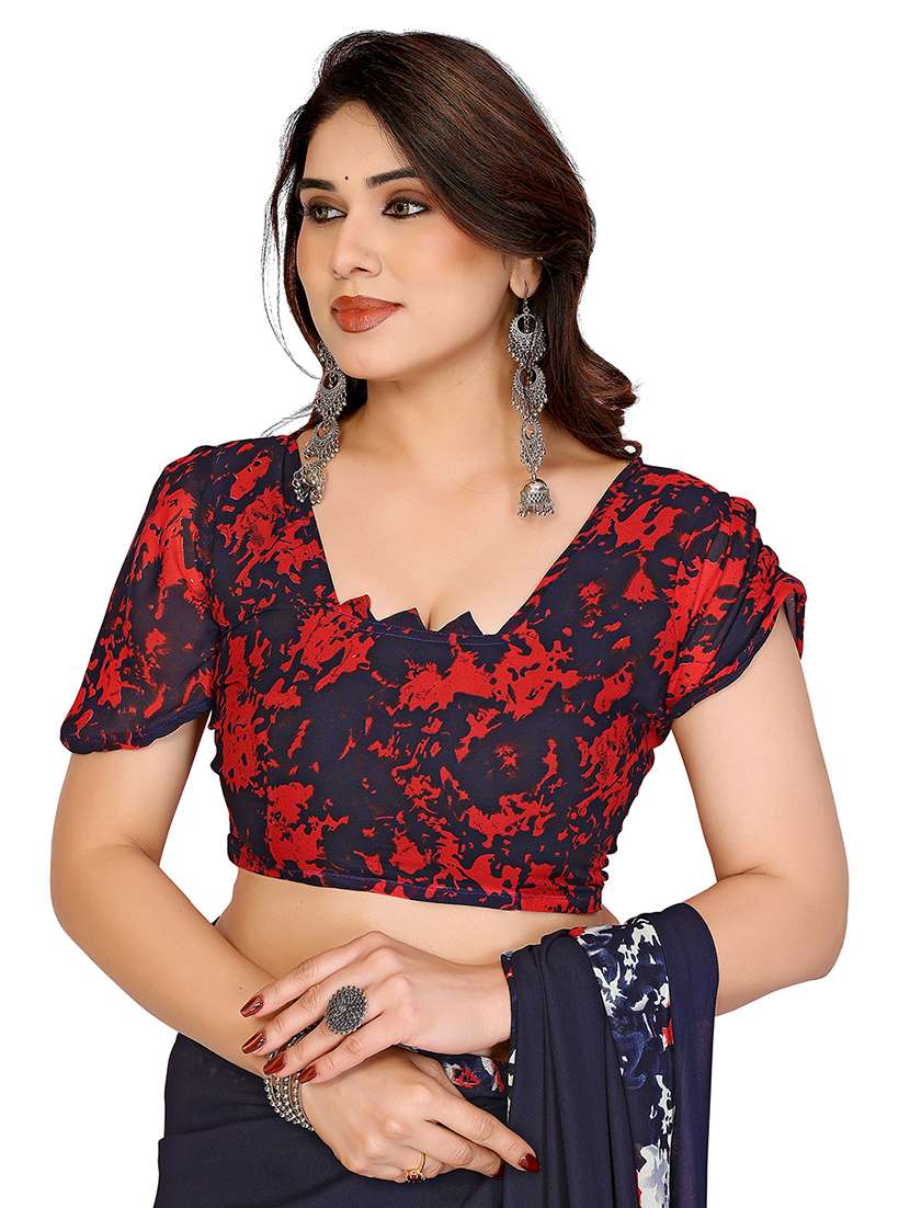 Women Pack Of 2 Printed Combo Saree With Blouse - 22412475 -  Standard Image - 3