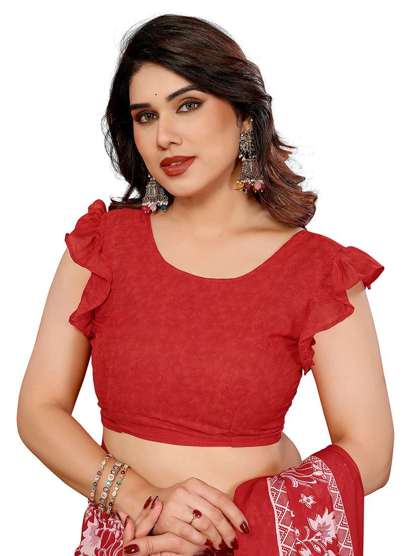 women pack of 2 printed combo saree with blouse - 22412497 -  Standard Image - 3