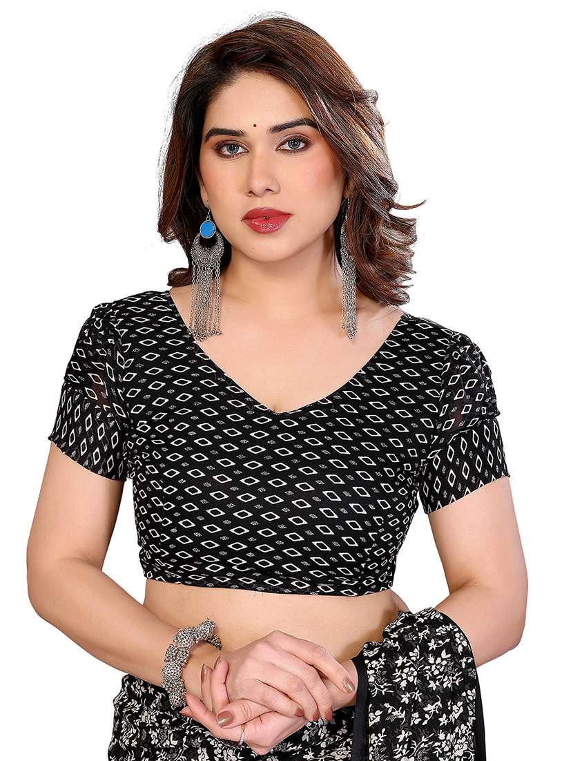 Women Pack Of 2 Printed Combo Saree With Blouse - 22412499 -  Standard Image - 3