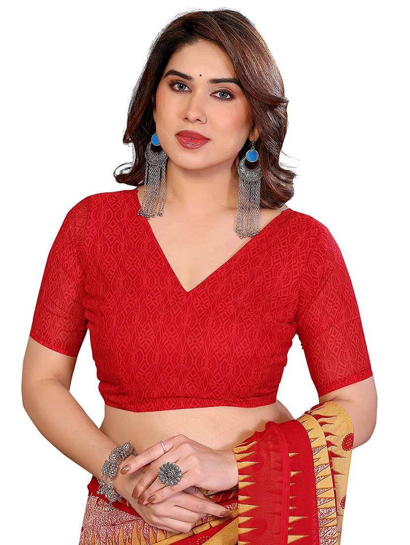 Women Pack Of 2 Printed Combo Saree With Blouse - 22412512 -  Standard Image - 3