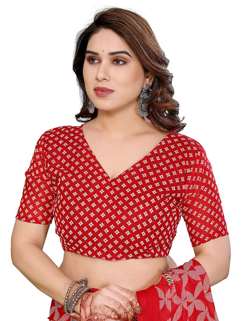 women pack of 2 printed combo saree with blouse - 22412553 -  Standard Image - 3