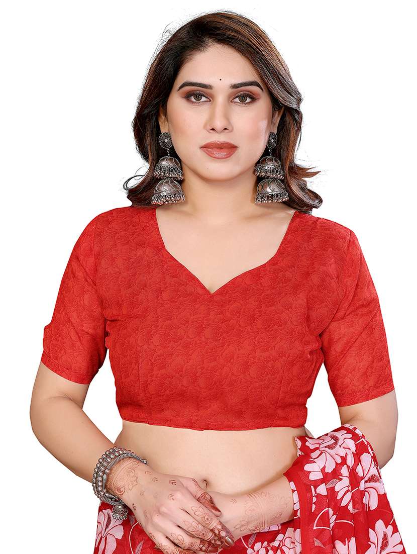 women pack of 2 printed combo saree with blouse - 22412555 -  Standard Image - 3