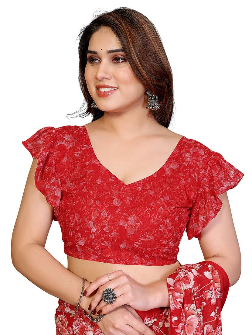 women pack of 2 printed combo saree with blouse - 22412575 -  Standard Image - 3