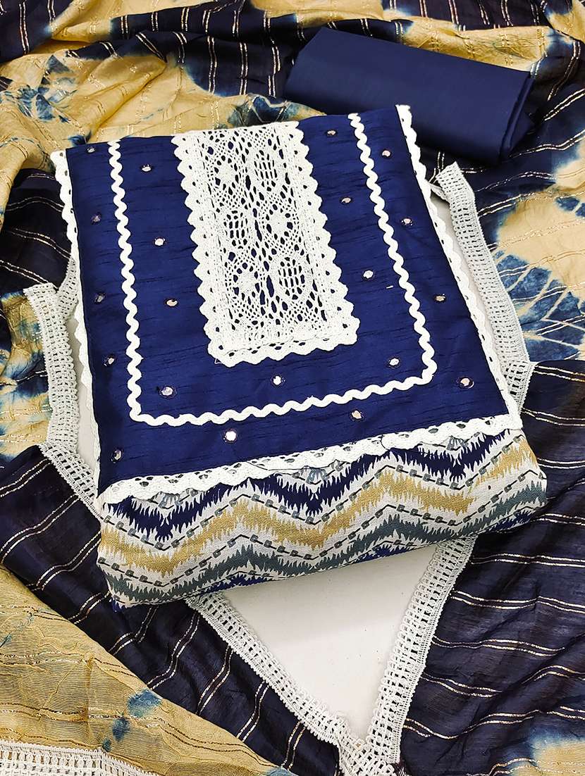 women printed unstitched suit set