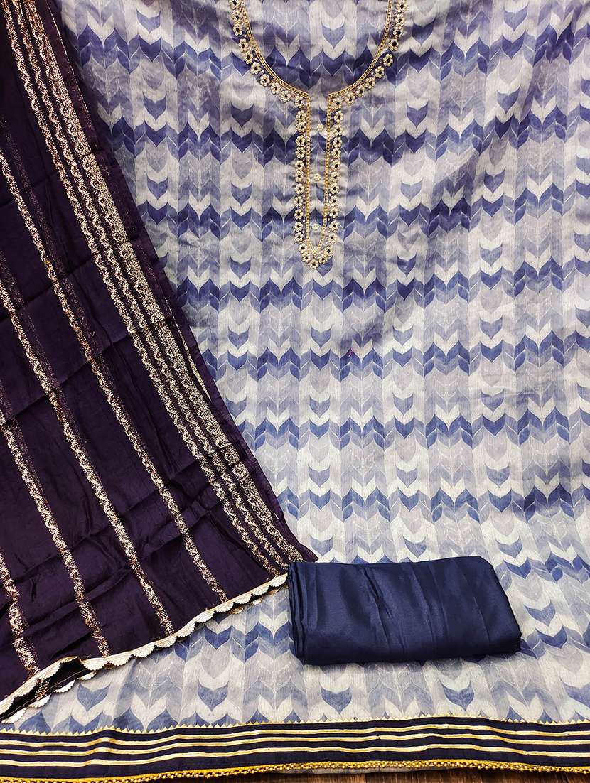 women printed unstitched suit set - 22412965 -  Standard Image - 3