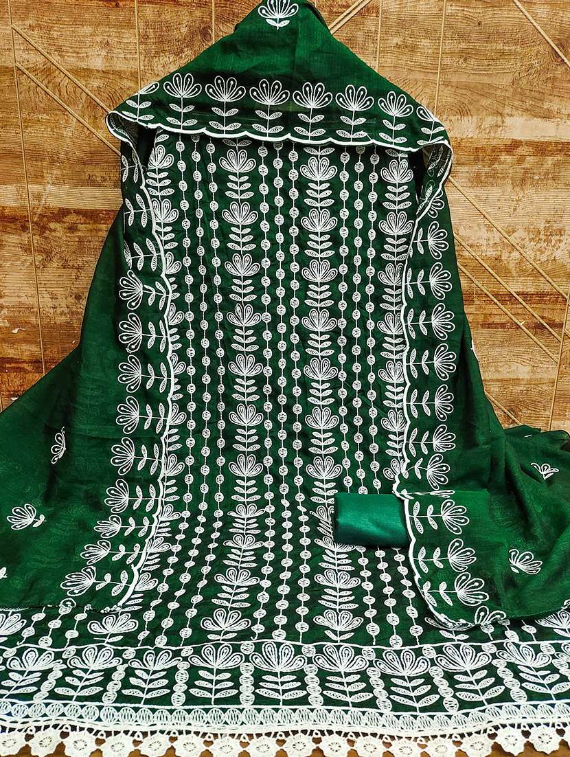 women solid with work unstitched suit set - 22413521 -  Standard Image - 3