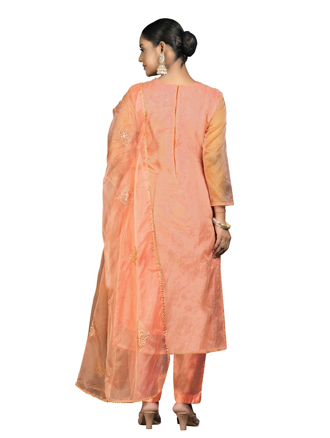 Women Printed Embroidered Unstitched Suit Set - 22413608 -  Standard Image - 3