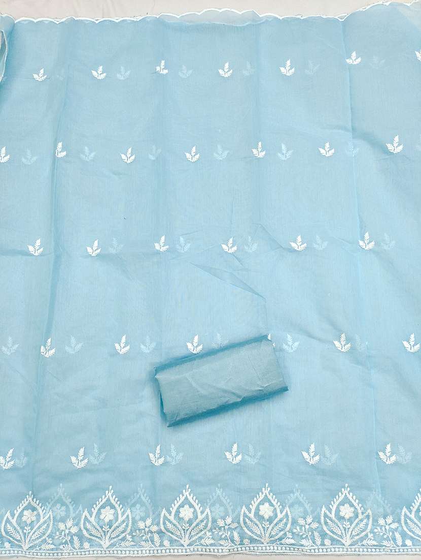 women solid with work unstitched suit set - 22415746 -  Standard Image - 3