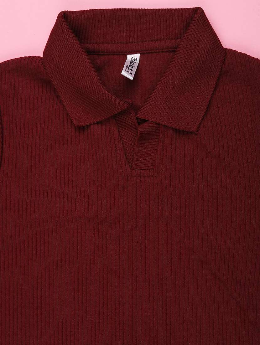 Boys Self Design Short Sleeves Polo T-shirt - 22417337 -  Standard Image - 3